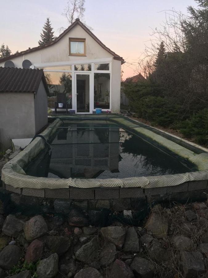 Ferienwohnung Kleines Haus im Oderbruch Neutrebbin Exterior foto